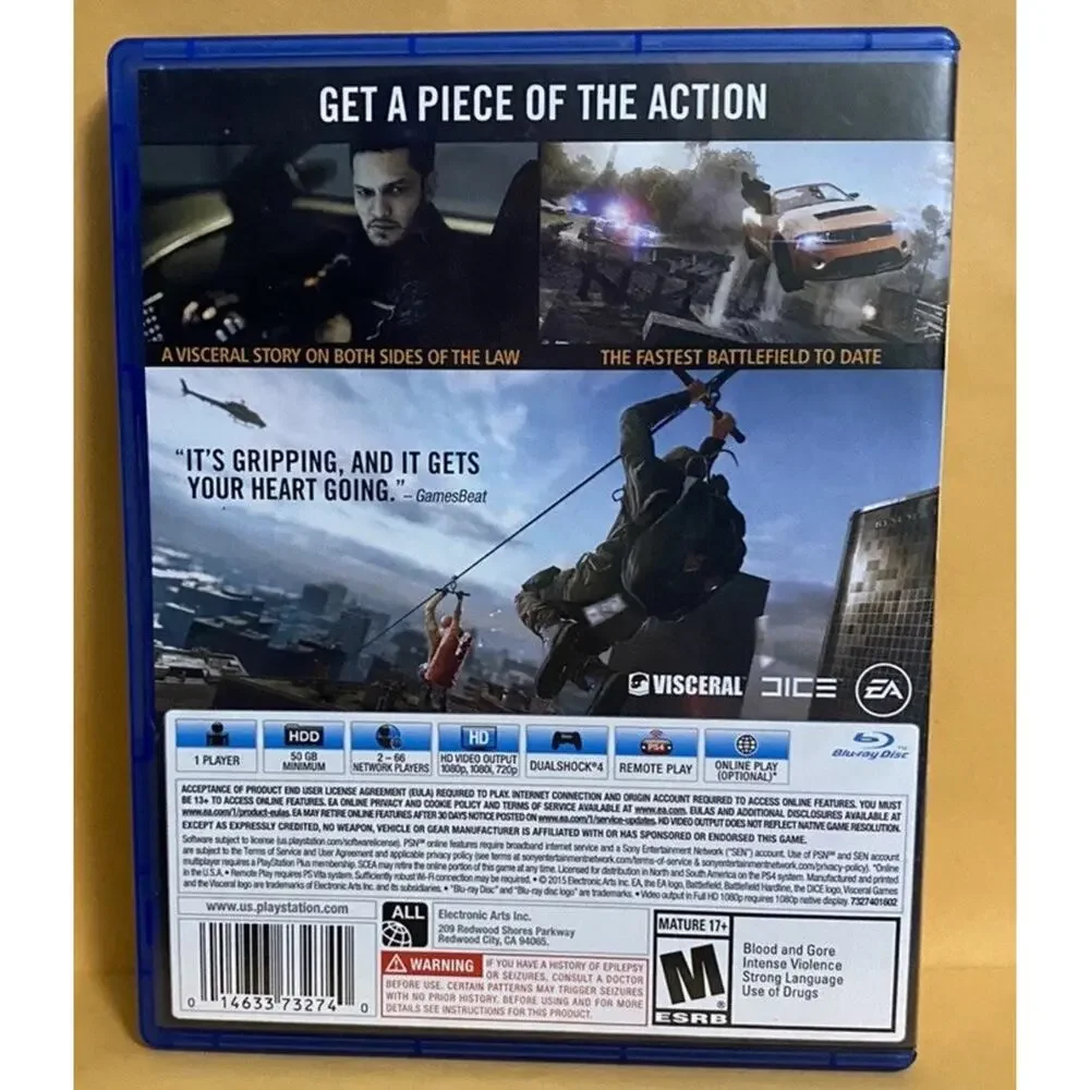 Battlefield Hardline (Sony PlayStation 4, 2015)